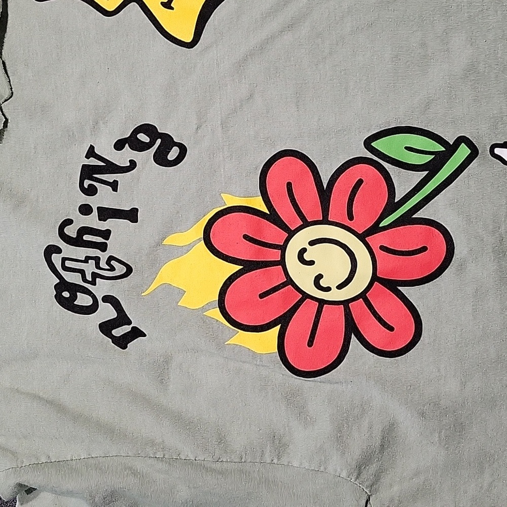 PacSun Olive Raw edges Graphic Tshirts - Picture 4 of 8